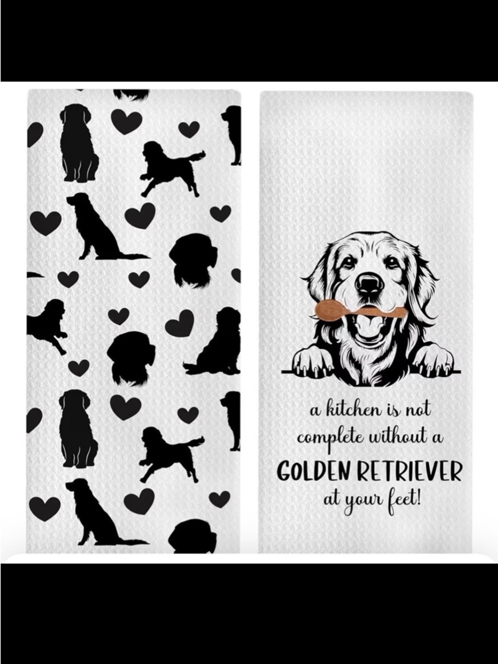 Golden Retriever Kitchen Towel Set